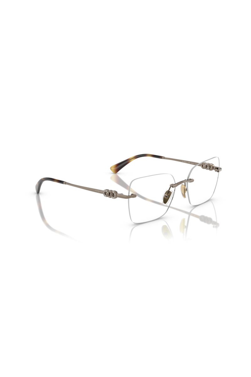 Vogue Square Eyeglasses for Women - Light Brown - 53mm Lens - Image 4